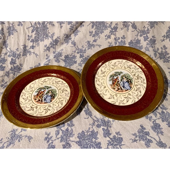 Set of 2 Two Vintage Bromley Side Plates - Picture 1 of 12